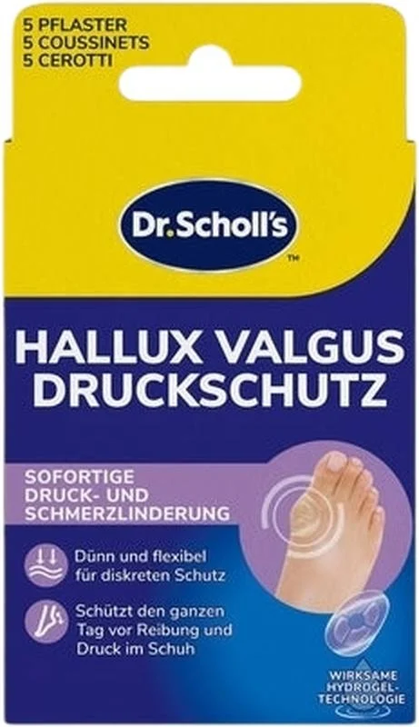 Scholl protezione da pressione alluce valgo 5 pezzi