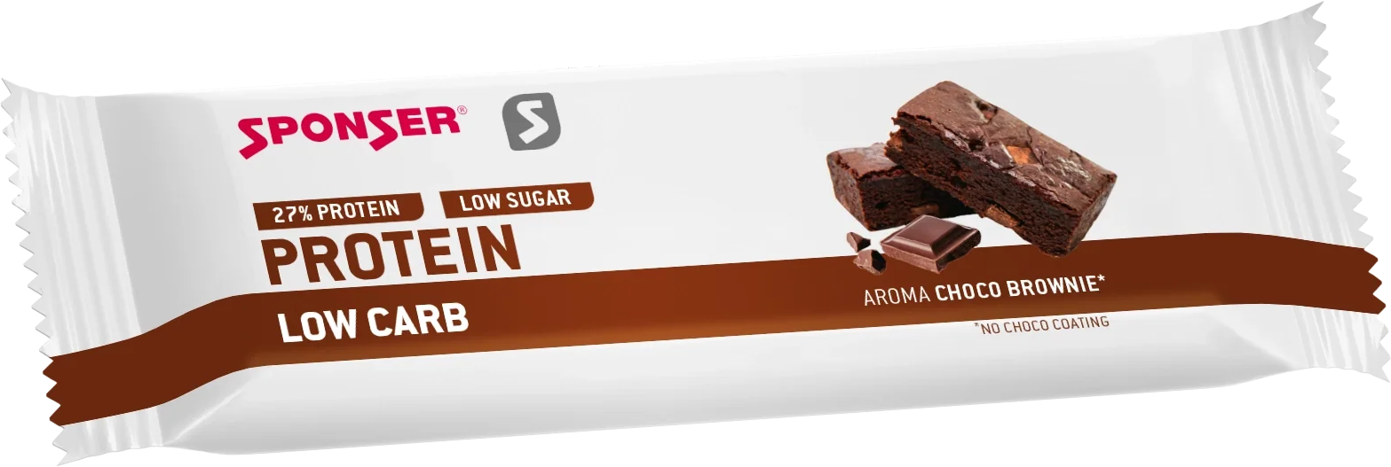 SPONSER® Barretta proteica a basso contenuto di carboidrati Brownie al cioccolato 50g