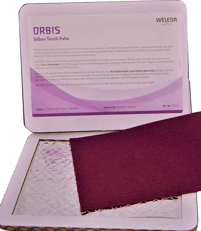 ORBIS argento pellicola tessile viola