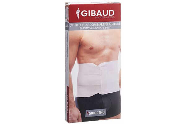 GIBAUD fascia pancia elastica taglia 4 106-120cm bianco