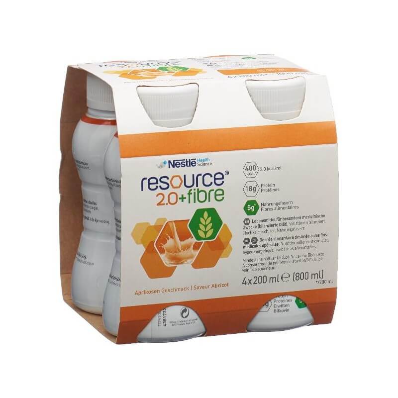 Resource 2.0 Fibre Apricot 4 x 200 ml