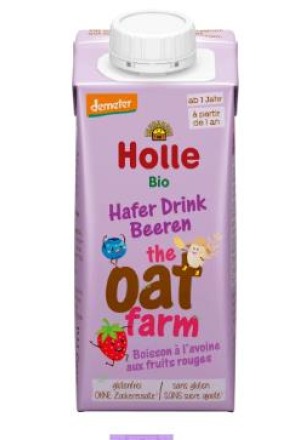 HOLLE Bevanda all'avena biologica Frutti di bosco Tetra 200 ml
