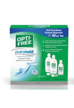 Opti Free PureMoist soluzione disinfettante multifunzionale 2x300ml + 90ml