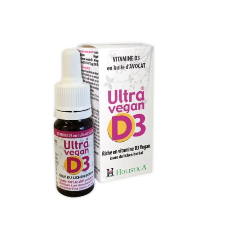 Holistica Ultra Vegan D3 liquido, flacone da 8 ml