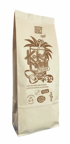 NaturKraftWerke Latte di cocco in polvere B12 bio/kbA 600 g