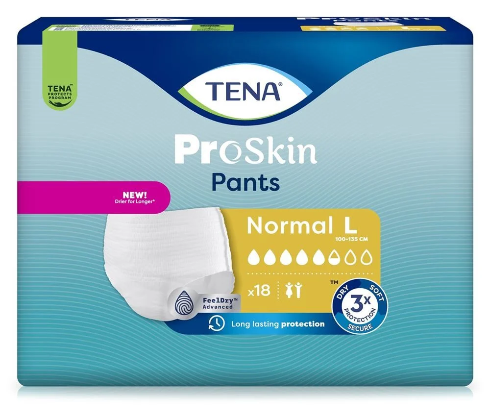 Tena Pants Normal L 100-135cm 18 pezzi