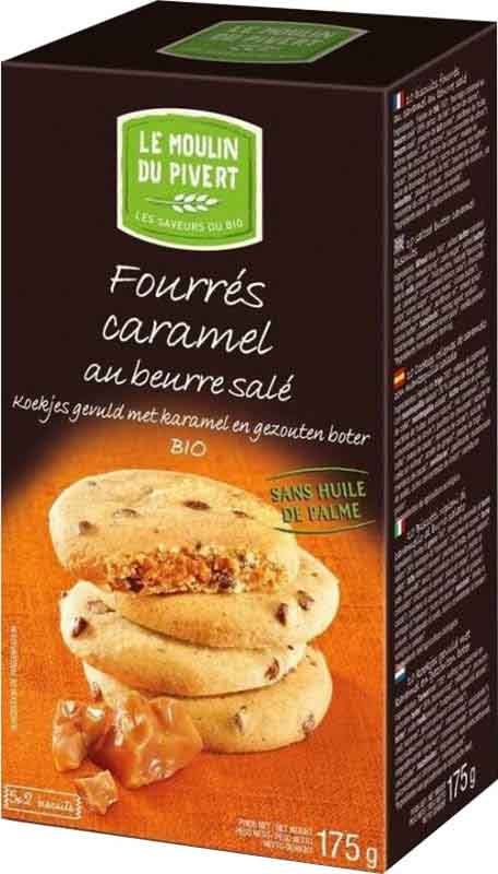 LE MOULIN DU PIVERT Biscotti Fourrés al caramello 175g