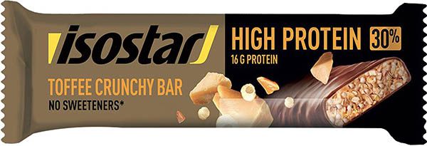 Barretta Isostar ad alto contenuto proteico Toffee Crunchy 55g