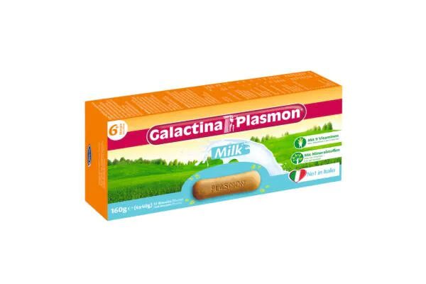 Biscotti per bambini Galactina Plasmon Milk 4 x 40g
