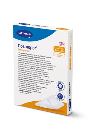 COSMOPOR trasparente 5x7,2cm sterile 5 pezzi