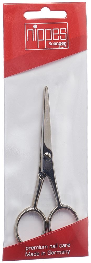 Forbici da barba nichelate Nippes