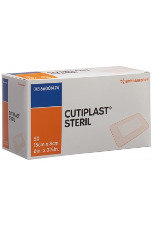 CUTIPLAST STERIL Medicazione per ferite 15cmx8cm bianco 50 pezzi