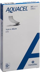 Tamponi Aquacel Hydrofibre 1x45cm fibre forti 5 pezzi