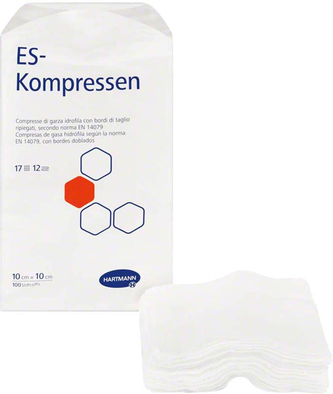 Hartmann ES compresse 12 pieghe 10x10cm 100 pezzi