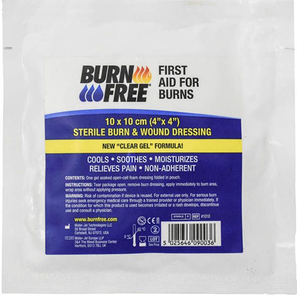 BURNFREE pansement 10x10cm stérile pré-gélifié
