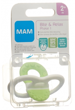 Anello per dentizione MAM Bite & Relax Phase 1 2+ mesi