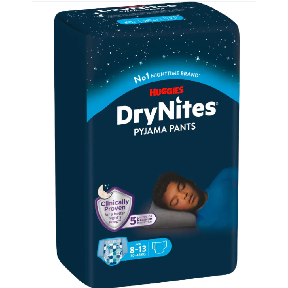 Pannolini notturni Huggies Drynites Ragazzo 8-15 anni 9 pezzi