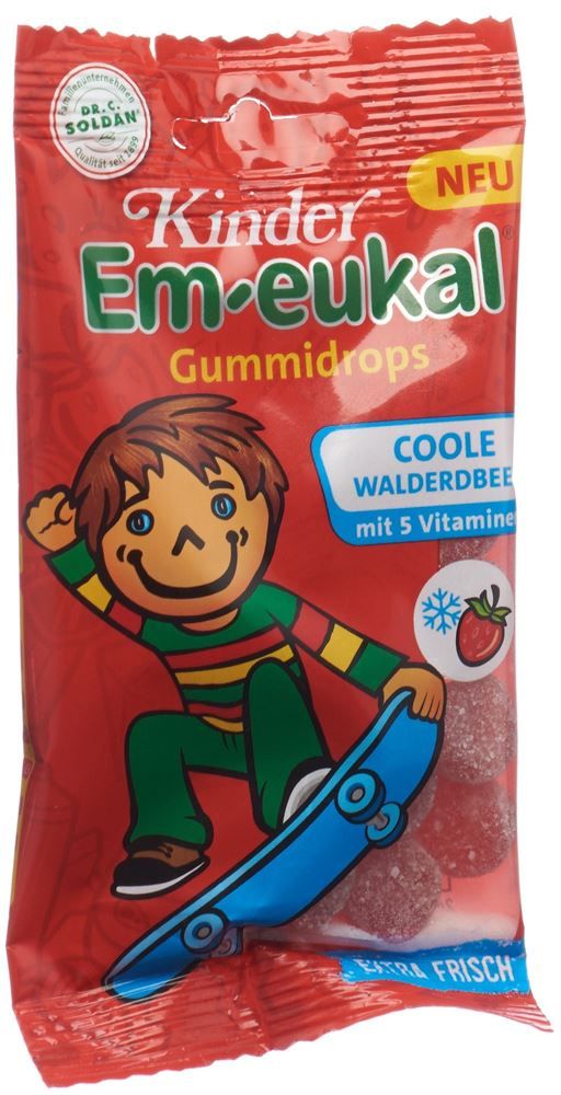 Soldan Em-eukal Kids Gommose alla fragola selvatica e al miele 75g