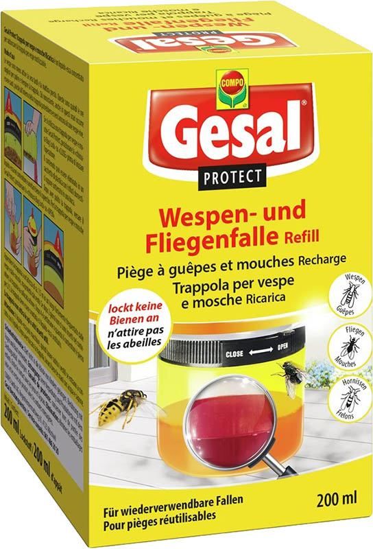 Gesal PROTECT trappola per vespe e mosche ricarica 200ml