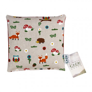 Himmelgrün cuscino in ciliegio per bambini 20x20cm animali della foresta