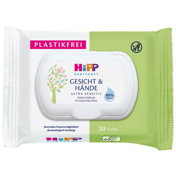 HIPP Baby Salviette delicate per viso e mani Btl 20 pezzi