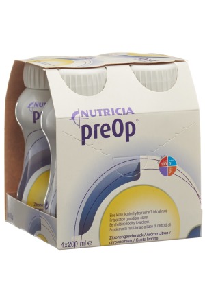 Liquore alimentare PREOP al limone 4 x 200 ml