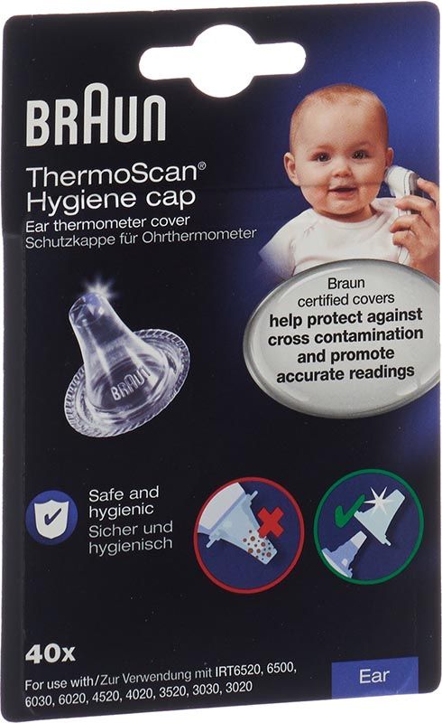 Braun ThermoScan: cappucci protettivi di ricambio LF40EULA per Thermoscan 40 pezzi