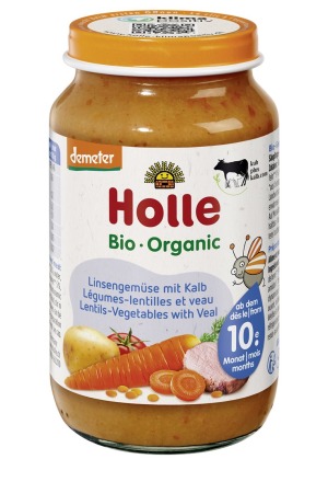 Holle verdure di lenticchie con vasetto di vitello 220g