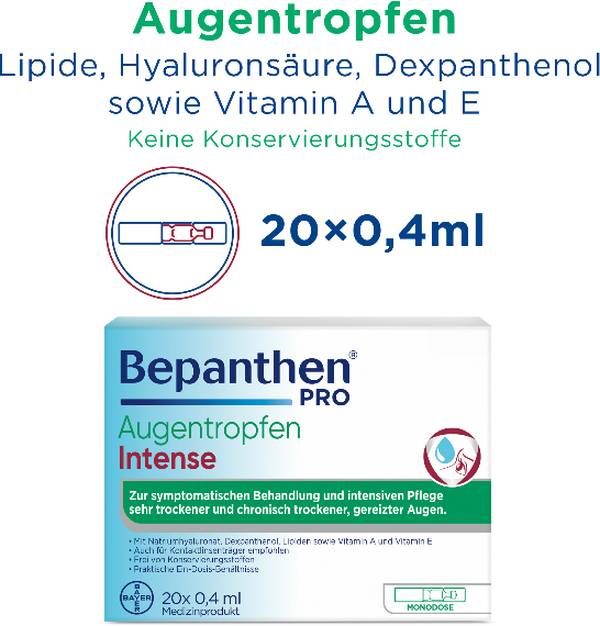 Bepanthen® PRO Gocce oculari Intense Mono 20 x 0,4 ml