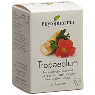 Phytopharma Tropaeolum compresse rivestite con film 150 pezzi