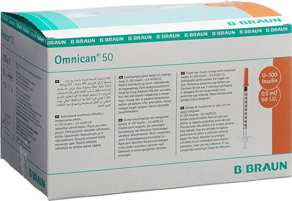 OMNICAN Insulina 50 0,5ml 0,3x12mm G30 singolo 100 x