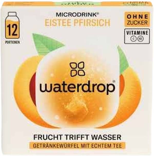 WATERDROP Microdrink tè freddo alla pesca 12 pezzi