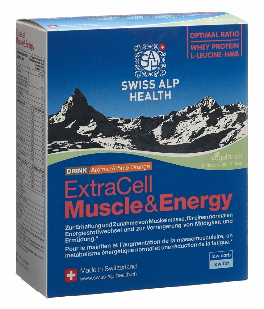 Extra Cell Muscle & Energy Drink Arancia vegetariana 20x 21,4g