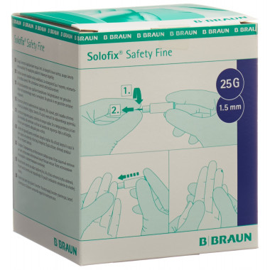 Lancetta di sicurezza Solofix Fine 25 G x 1,5 mm 200 pezzi