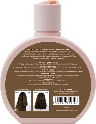 Lucentezza sublimante per capelli nel colore marrone medio Blazing Brown 190ml