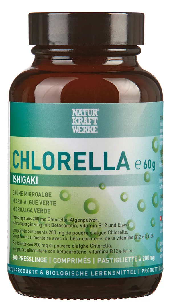 NaturKraftWerke Chlorella Ishigaki pellet à 200mg 300 pezzi