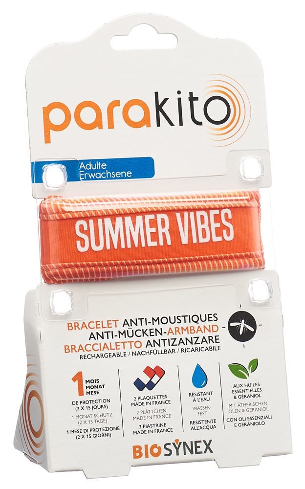 Bracciale Parakito adulto Good Vibes arancione