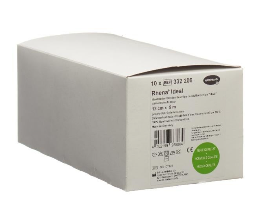 RHENA Benda elastica ideale 12cmx5m bianco 10 pezzi
