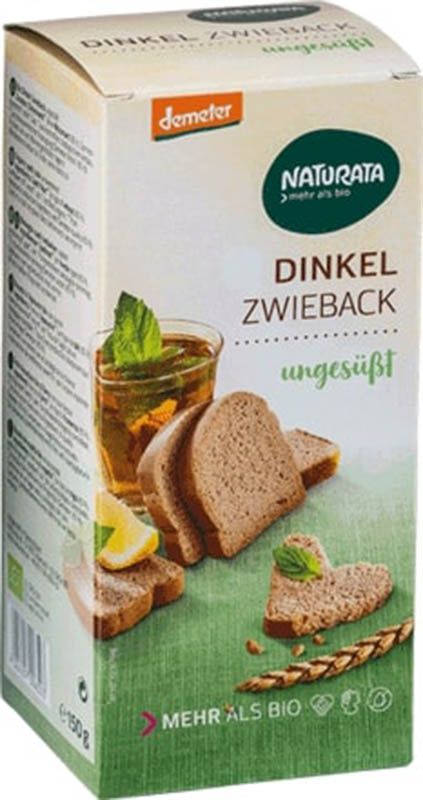 Fette biscottate di farro non zuccherate NATURATA 150g