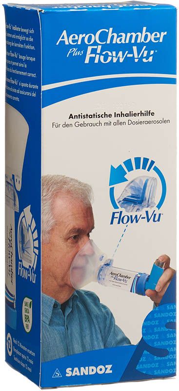 AeroChamber PLUS Flow-Vu maschera grande blu