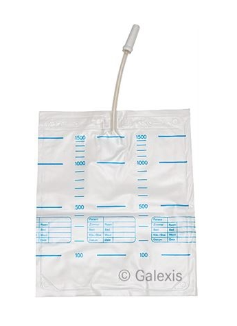 SAHAG Urinbeutel 1.5l 90cm ohne Ablauf 10 Stück