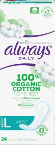 sempre salvaslip Cotton Protection Large 24 pezzi