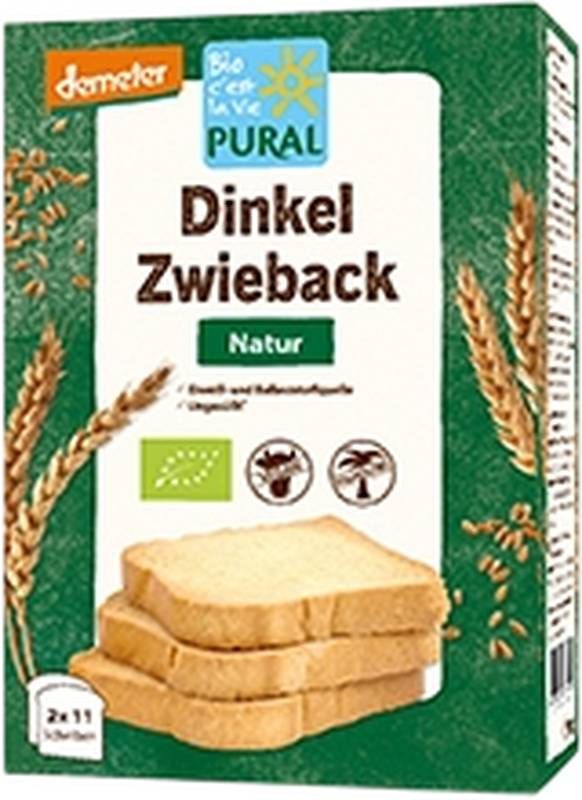 Fette biscottate di farro senza zucchero Demeter 200g