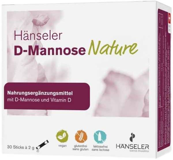 Hänseler D-Mannosio Natura 30 Stick 2g
