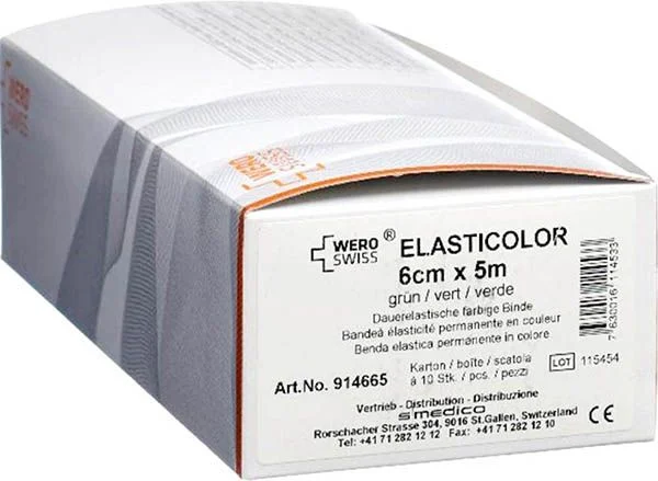 WERO SWISS Elasticolor El Bind 5mx4cm verde 10 pezzi