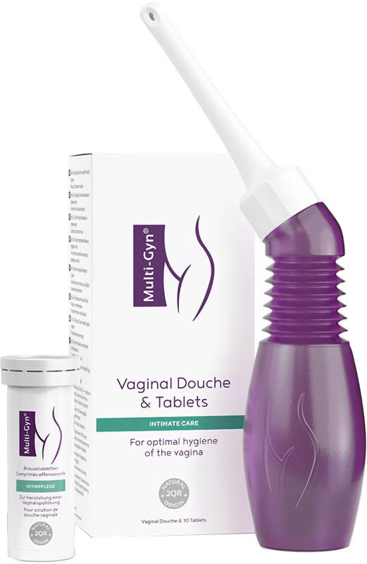 Multi-Gyn, confezione combinata di douche vaginale + compresse effervescenti