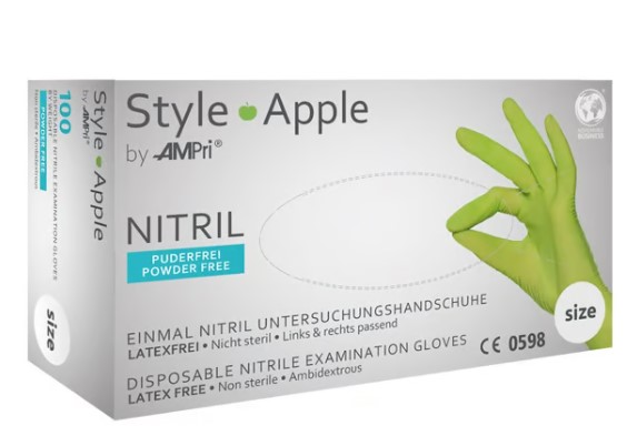 Ampri Nitrile HS Style S Apple Box 100 pezzi