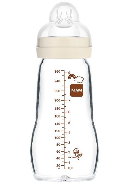 MAM Feel Good Glasflasche 260ml 2+ Monate Unisex