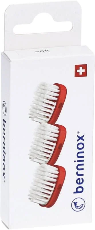 Testine di ricambio BERNINOX rosso super sFuss offent 3 pezzi