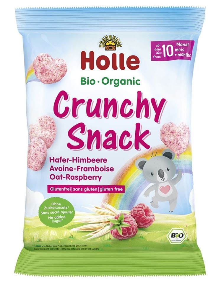 HOLLE Snack croccante biologico avena e lampone 30g